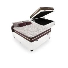 Cama Box Com Baú Casal + Colchão De Molas - Anjos - Superlastic 138cm,