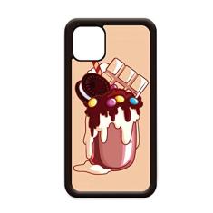 Cream Biscuits Chocolate Sugar Sorvete para iPhone 12 Pro Max Capa para Apple Mini Mobile Case