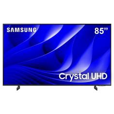 Smart TV 85” 4K Samsung Crystal UHD 85DU8000, Gamig Hub, AI Energy Mode, Alexa built in, Wi-Fi, Bluetooth, USB e HDMI 