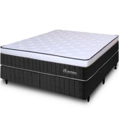 Cama Box Queen Molas Ensacadas Intermediário Firme de Pillow Espuma D45 158x198X64 BF Colchões