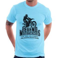 Camiseta Legend Motorcycle - Foca na Moda, Azul bebê, G