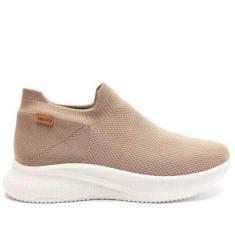 TÊNIS SLIP ON SPORTY KNIT MONO BEGE C 30354 0022 0003 ANACAPRI-Feminino