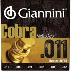 Encordoamento Para Violão Aço 0,11 Giannini Cobra Geeflk