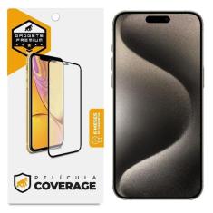 Película iPhone 15 Pro Max - Coverage 5D Pro Preta-Gshield