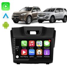 Kit Multimidia Android Carplay Blazer S10 2012 a 2016 9 Pol + Câmera -