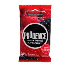 Preservativo Prudence Tutti Frutti Lubrificado 3 Und