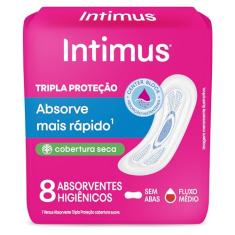 Intimus® Absorvente Tripla Proteção Seca S/Abas- 8 UN