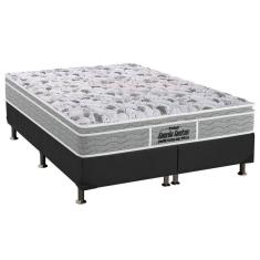 Cama Box King: Colchão Anatômico Probel D45/EP Guarda Costas Próextreme Plus + Base CRC Suede Gray(193x203)