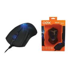 Mouse gamer energy oex optico 6 botões usb 3200 dpi