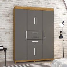 Guarda Roupa 6 Portas Capitiva Nature Alasca