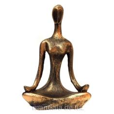 Estátua De Yoga Dourada 12,5Cm