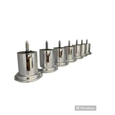 Pé Para Sofá e Poltrona e Moveis de Madeira 6cm de altura Metalizado Kit 7 Unidades