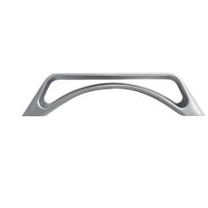 Armário de cobre escovado fosco latão escuro gaveta puxa arco escovado armário de aço escuro alças de cozinha botões de cômoda, xc, 128mm,1