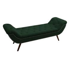 Recamier Divã Odessa P04 195 Cm Suede Verde Tca 947
