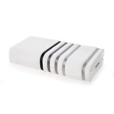 Toalha De Banho Gigante Lumina - Karsten Branco / Cinza