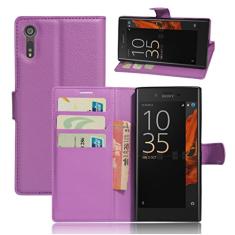 SONY Xperia XZ/XZS, capa carteira flip de couro PU premium com compartimento para cartão, suporte e fecho magnético [capa interior à prova de choque TPU] Compatível com SONY Xperia XZ/XZS
