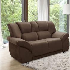 Sofá 2 Lugares Cordoba Hellen Estofados Marrom