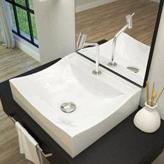 Kit Cuba Q440 com Torneira Pratika 1060 Metal e Válvula Click1 Pol. Compace Branca