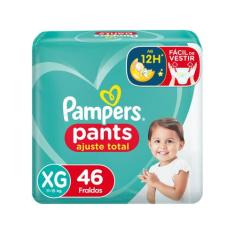 Fralda Pampers Ajuste Total Pants Calça - Tam. Xg 11 A 15Kg 46 Unidade