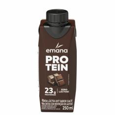 Bebida Láctea Emana Protein Zero Lactose Sabor Cacau 250ml