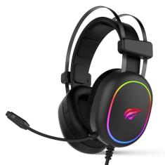 Fone de Ouvido Headphone com Microfone Havit H2016D Gamer RGB Plug 3.5mm
