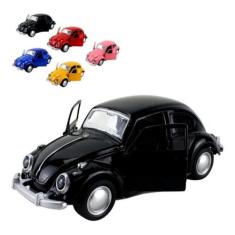 Miniatura Fusca Escala 1:32 Carrinho de Ferro com Fricção Fusquinha Ab