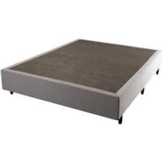 Base Box para Colchão de Casal Hellen Universal 38x138x188cm - Cinza/Preto