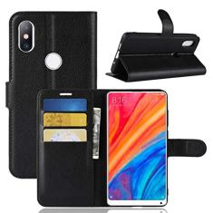 XIAOMI MIX 2S Capa, carteira flip de couro PU premium com compartimento para cartão, suporte e fecho magnético [capa interior à prova de choque TPU] Compatível com XIAOMI MIX 2S