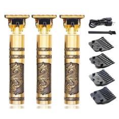 Kit 3 Maquinas Aparadores Cabelo Acabamento Cortar Barba Sem - Guiro, 