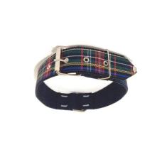 Coleira para cachorro xadrez nylon preta nº. 8 (56cm-68cm) - Nica pet