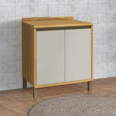 Balcão de Cozinha 80cm 2 Portas com Tampo 100% Mdf Barbados Espresso Móveis