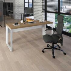 Escrivaninha Industrial 190cm x 60cm Pés Metal F5 Office - F5 Office G