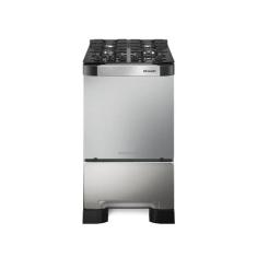 Fogão de Piso Mueller 4 Bocas Decorato Vetro Inox  Bivolt, Bivolt