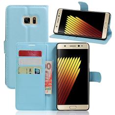 Capa para Samsung Galaxy Note7 – Capa flip carteira de couro PU para Samsung Galaxy Note7, capa de proteção de telefone estilo empresarial, capa com [compartimentos para dinheiro e cartão] (JFC10-7)