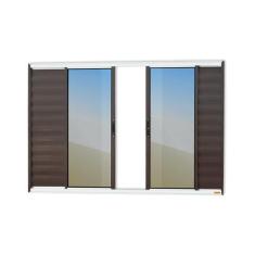 Janela Veneziana Confort 6 Folhas Vidro Reflex 120cm X 200cm Brimak