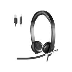 HEADSET C/MICROFONE H650E ESTEREO USB 981-000518 LOGITECH, Logitech, LOGITECH USB HEADSET STE H650E 981-000518, Preta