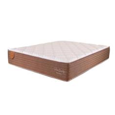 Colchão Casal Pro Quality C Mola Ensacada (32x138x188) Marrom e Bege -