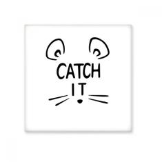 Catch IT Mouse Face DIY Design Azulejo de cerâmica brilhante Decalque de tijolos vitrificados