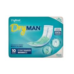 Absorvente Masculino, Branco, Drymant, 10 unidades