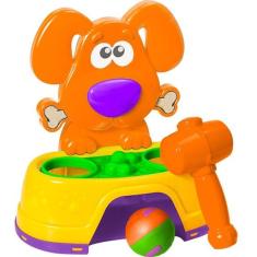 Brinquedo infantil educativo Bate Dog colorido - JP Brink