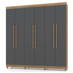 guarda-roupa casal elegance 6 pt 2 gv nature e alasca