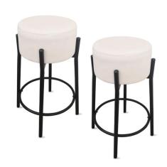 Kit 2 Banquetas para Cozinha Balcão Bistrô Bancada Dre Média - MM DECO