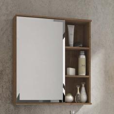 Espelheira para Banheiro 1 Porta MDF 56cm Treviso MGM Móveis