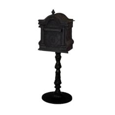 Caixa de Correio Cartas Colonial Romana Com Pé Ferro Fundido - FUNDIÇÃ