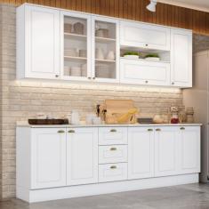 Cozinha Compacta 7 Peças Aéreo de Vidro Emily Henn Branco