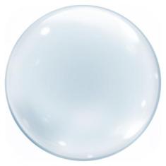 Balão Bubble 11" Transparente Cromus