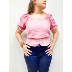 Blusa cropped-Feminino