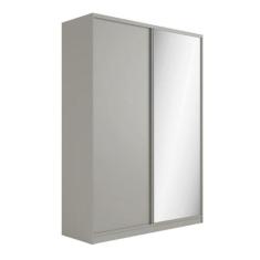 Guarda Roupa Solteiro com Espelho e 2 Portas 174cm 100% MDF - Casa Lar