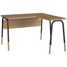 Mesa Escrivaninha Em L 120 Cm 28002 Hanover Preto Artesano Hanover Preto