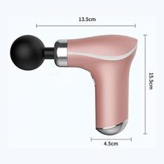 Massageadora Muscular Portátil Elétrico Recarregável LED - 8 Cabeças -